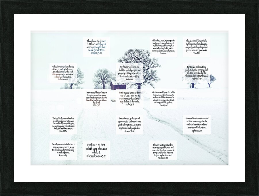 MNW15-WINTER Picture Frame print