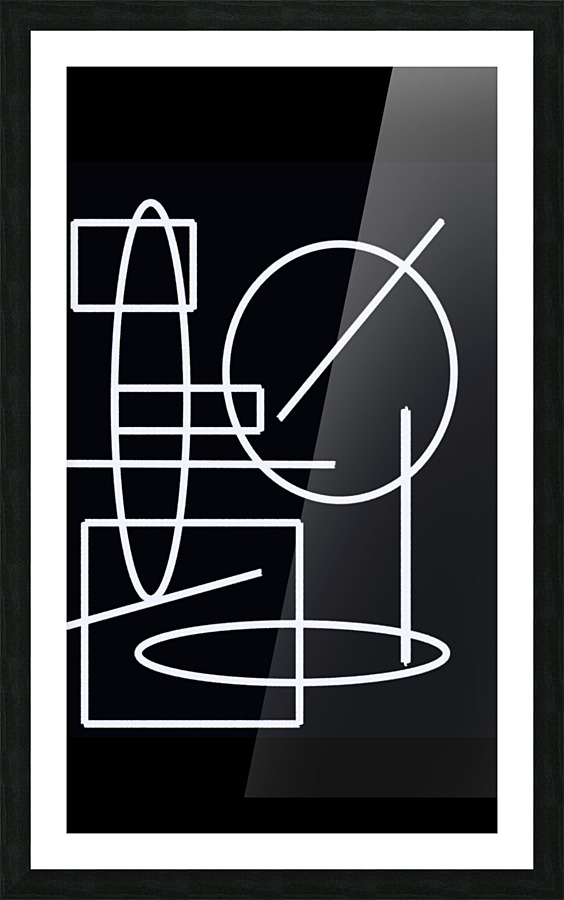 Stick figures Picture Frame print