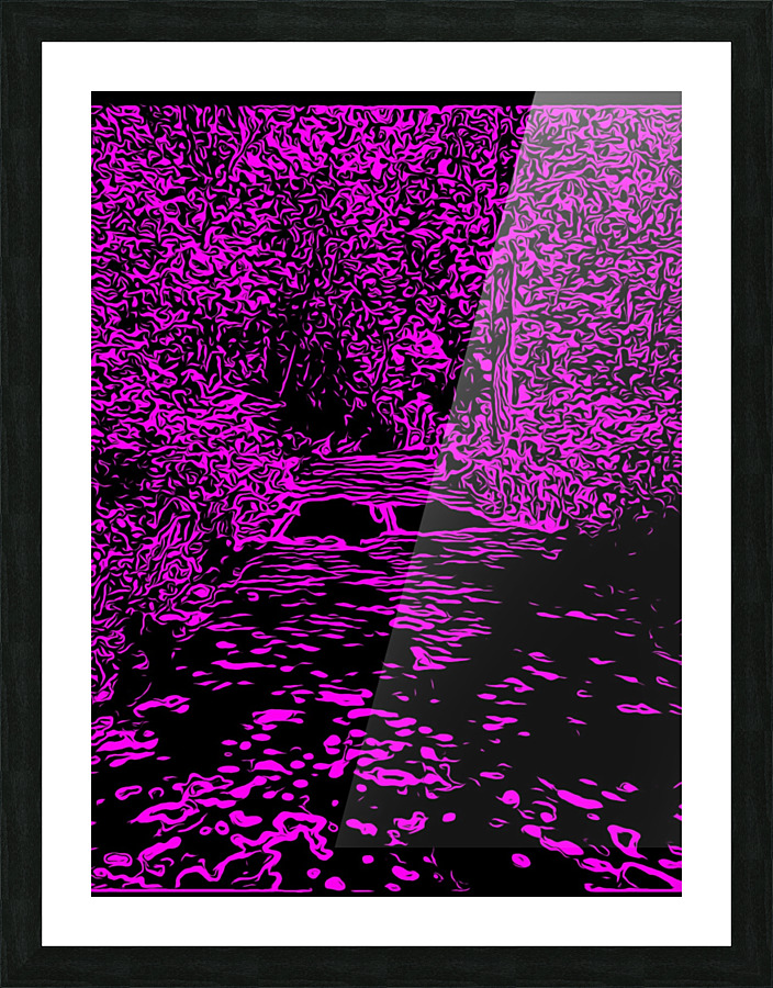 Purple trees Picture Frame print