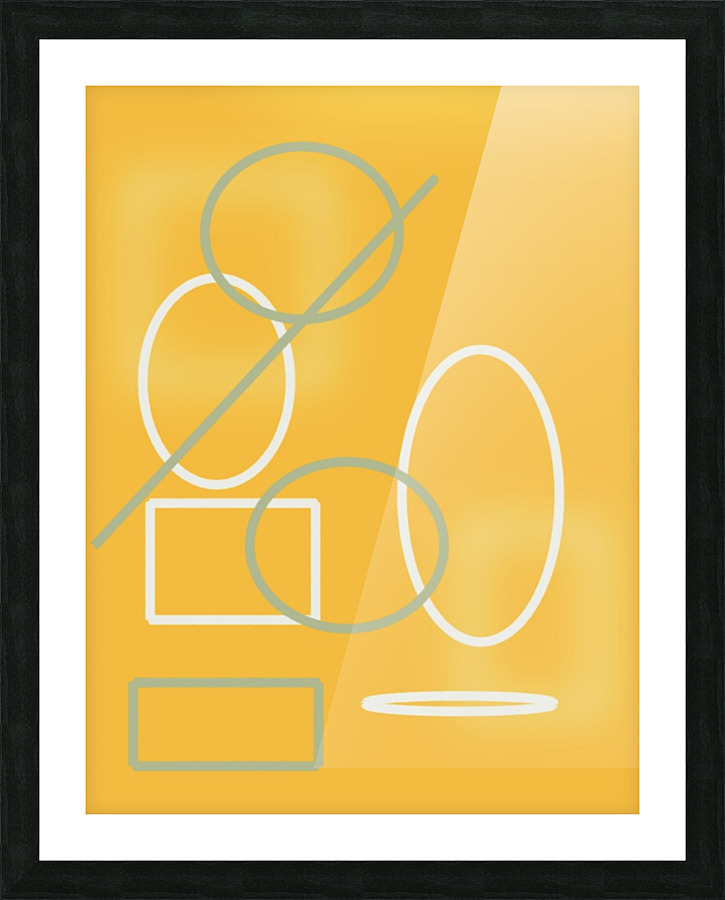 Neutral tone abstract 2 Picture Frame print