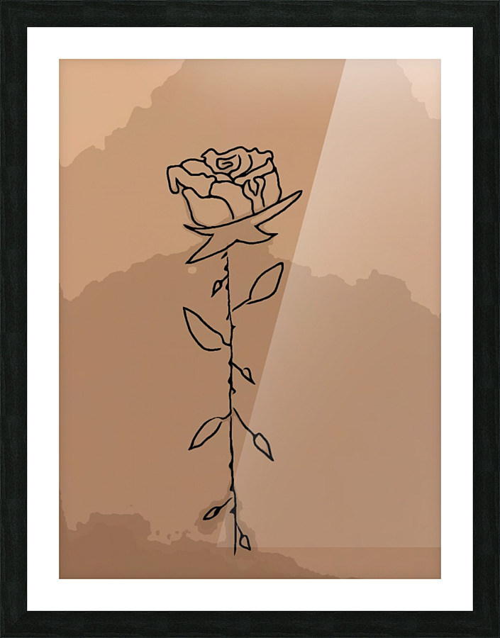 Rose 2 Picture Frame print