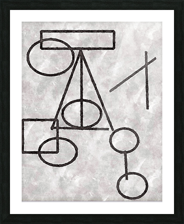 Abstract Harry Potter  Picture Frame print