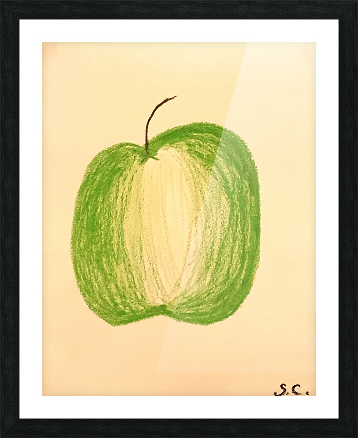 Green apple Picture Frame print