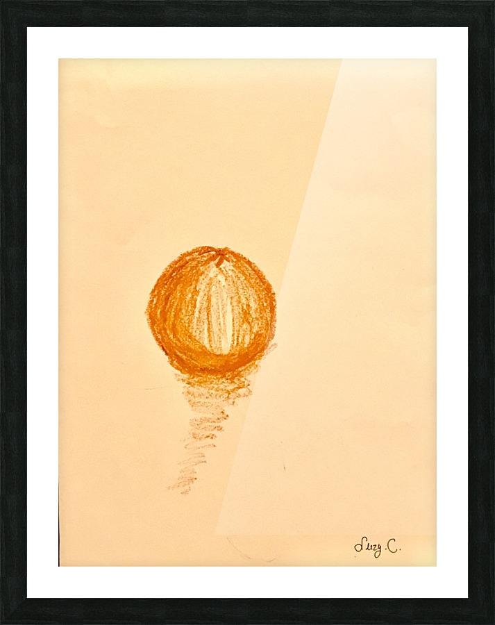Pastel orange  Picture Frame print