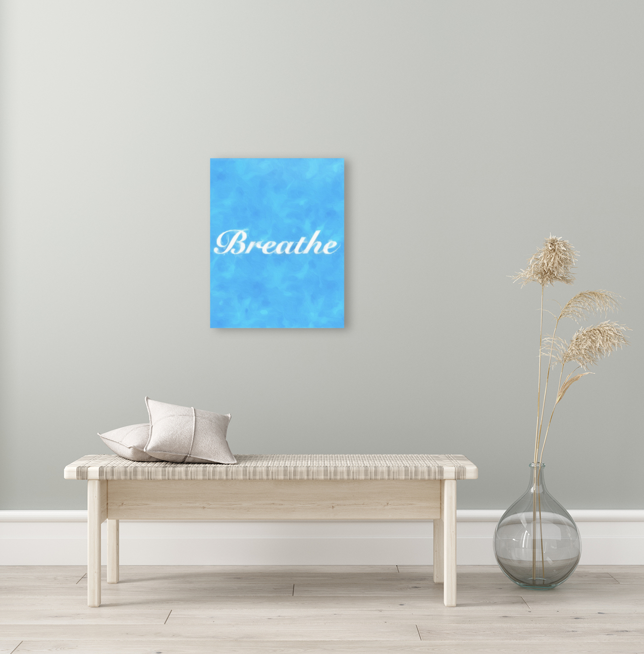 Breathe wall art  Reproduction