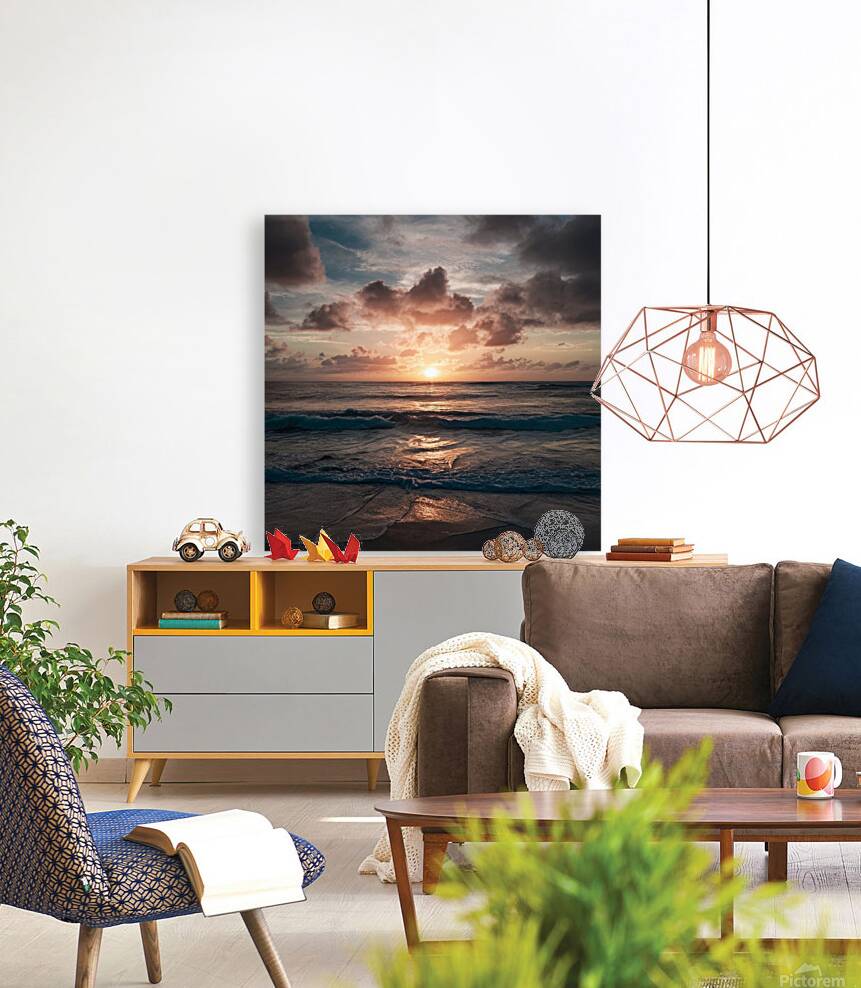 Beach During The Golden Hour Reproduction