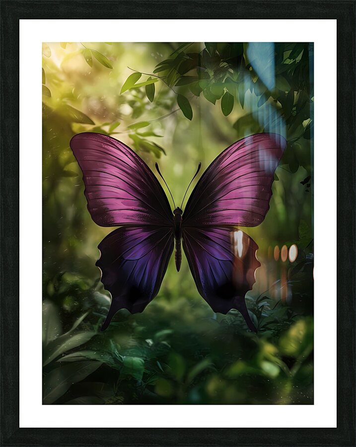  The butterfly contemplates life Picture Frame print