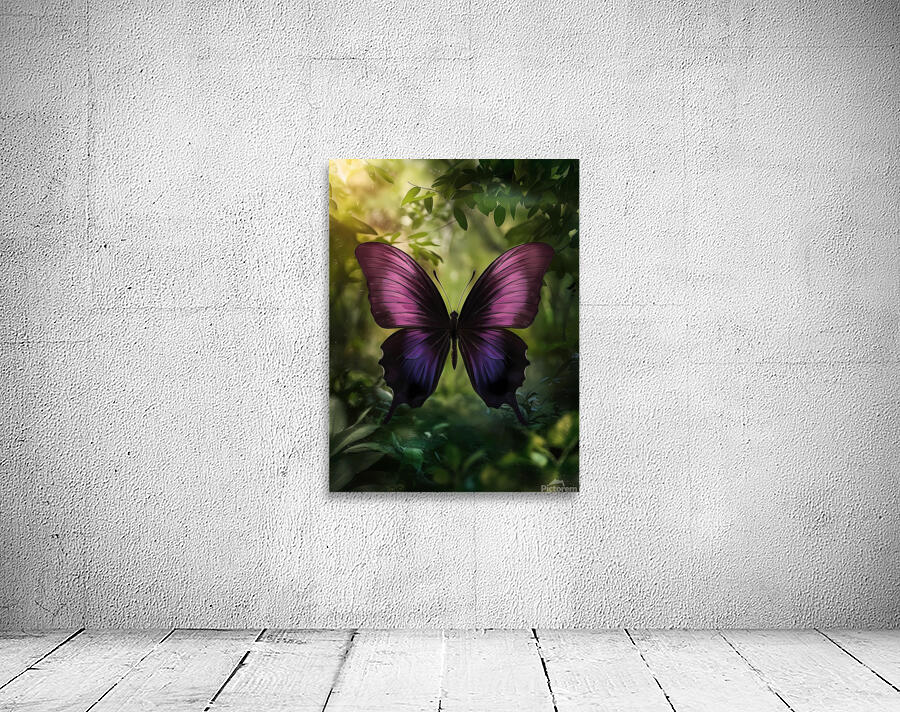  The butterfly contemplates life Wall Preview