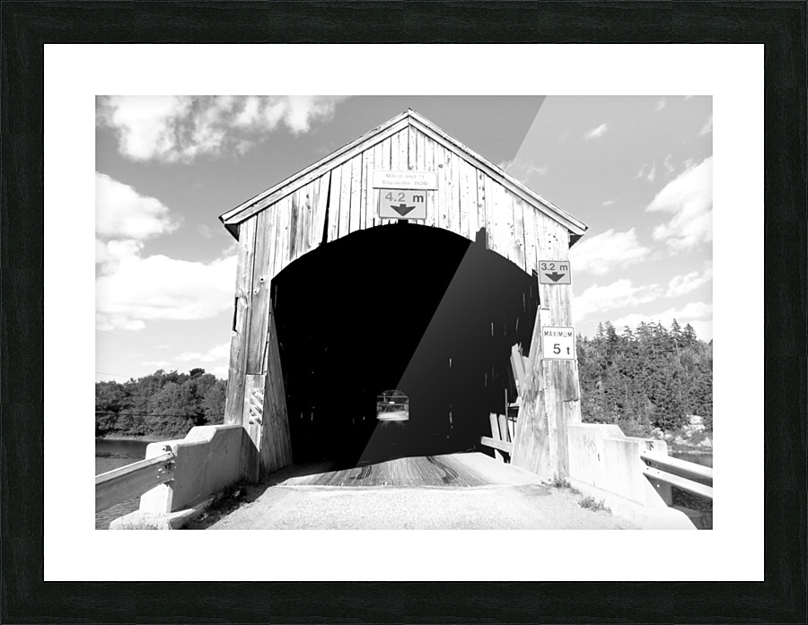 Covered Bridge R Picture Frame print