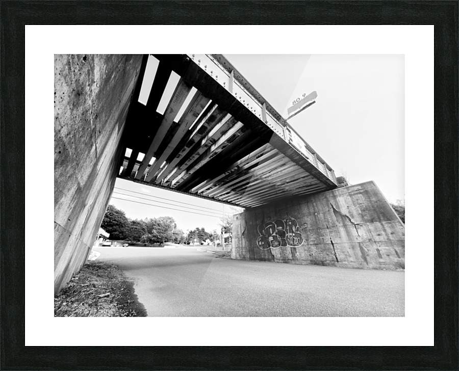 Train Bridge R Picture Frame print