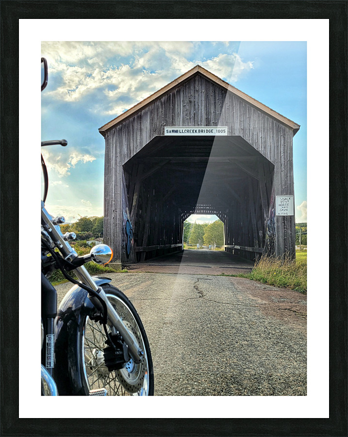 Covered bridge 93 Picture Frame print