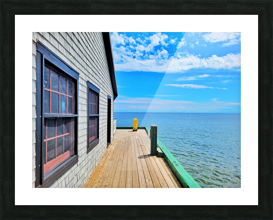 Dockside view Picture Frame print