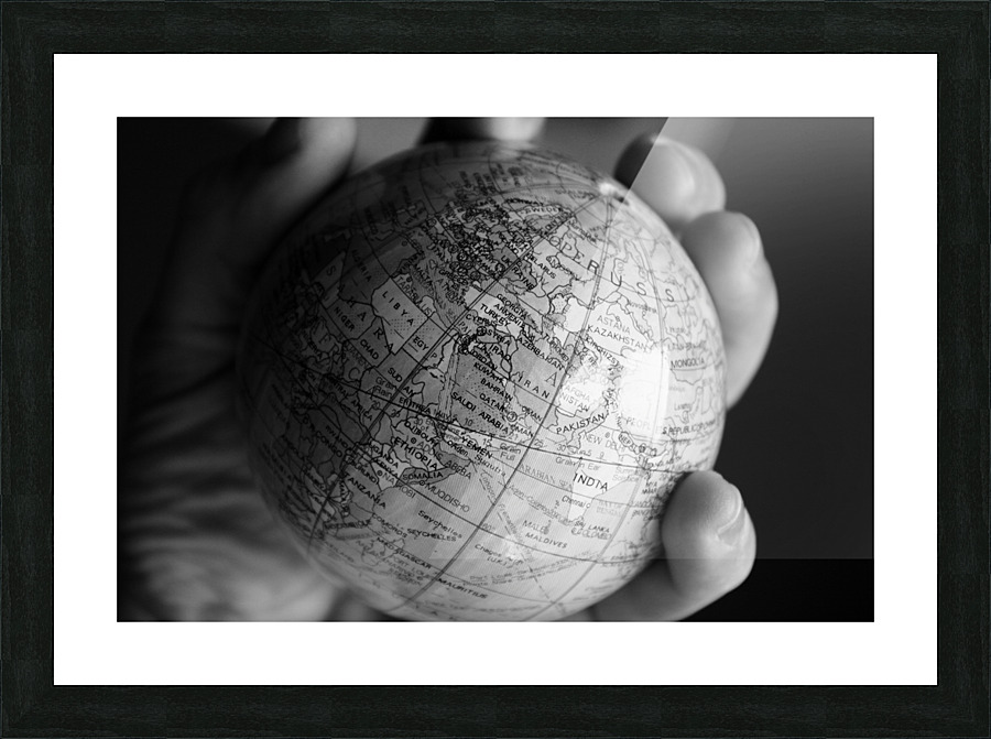 WORLD IN YOUR HANDS Picture Frame print