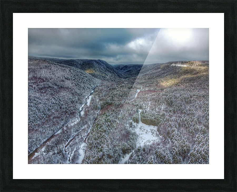 Snowy Mountains Picture Frame print