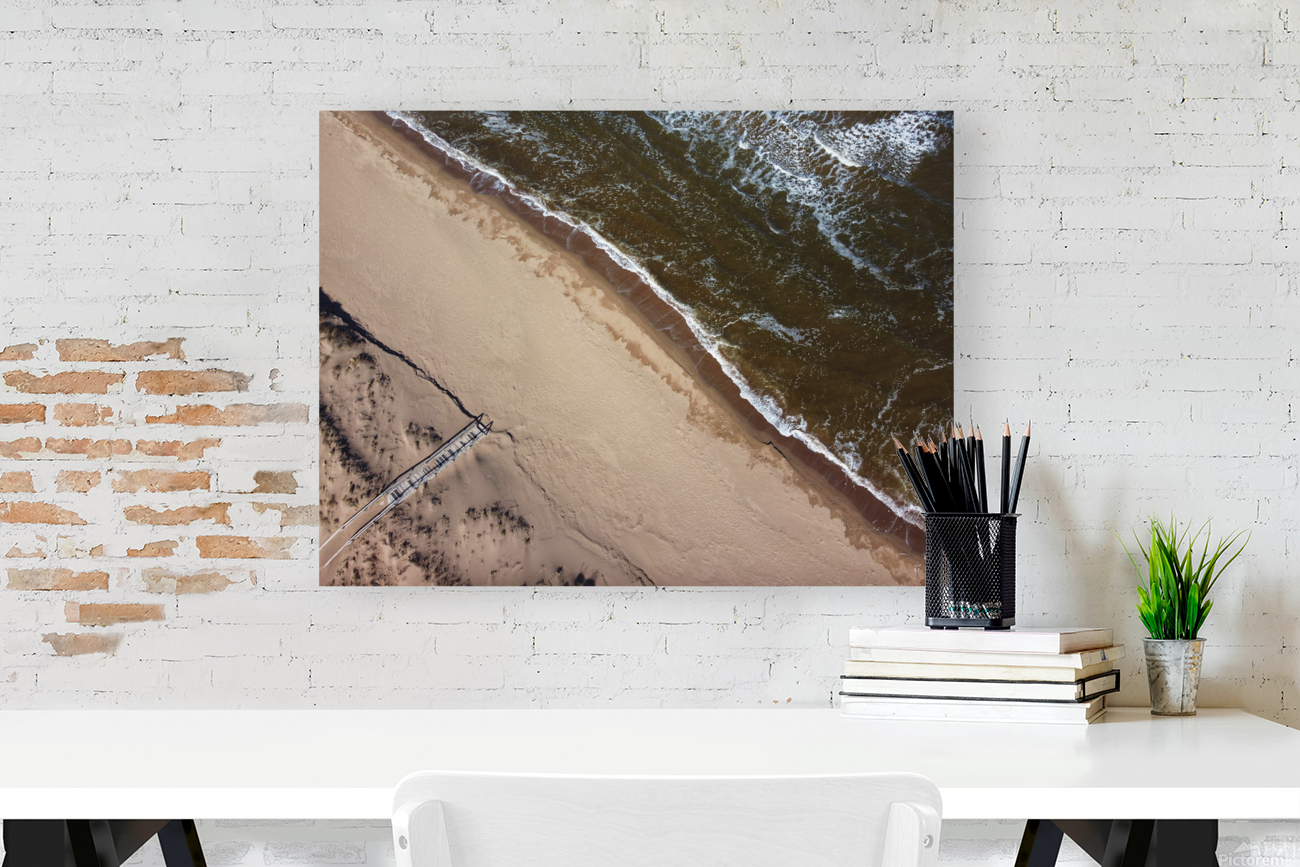 Beach from above Reproduction