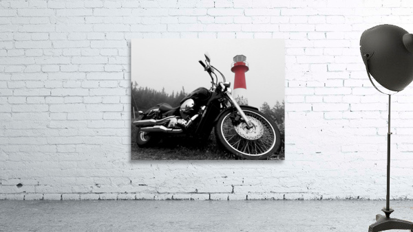 Biker Lighthouse  Wall Preview