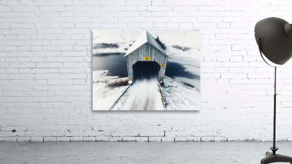 Snowy Covered Bridge Wall Preview