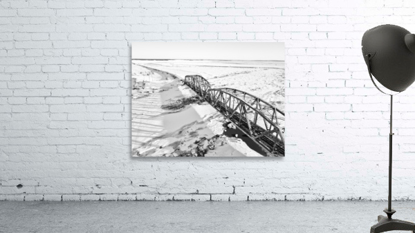 Winter Train Bridge Wall Preview