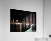 123    Moon Over Vancouver Acrylic Print