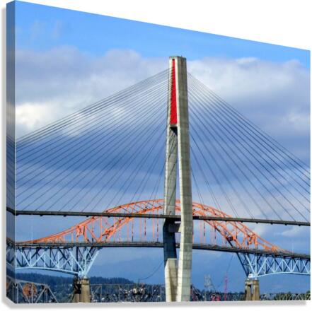 141    Crossing the Fraser Canvas Print