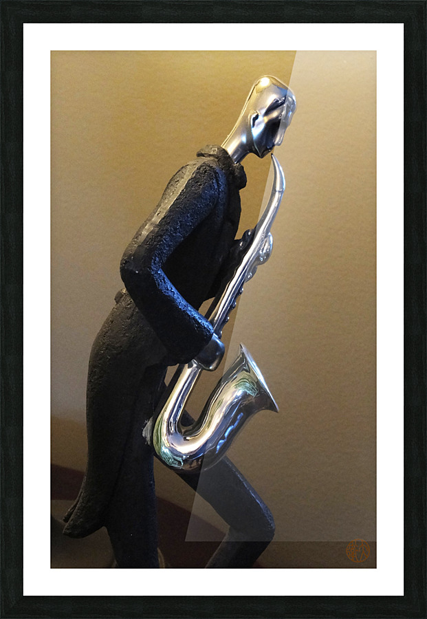 153    Sax Man Picture Frame print