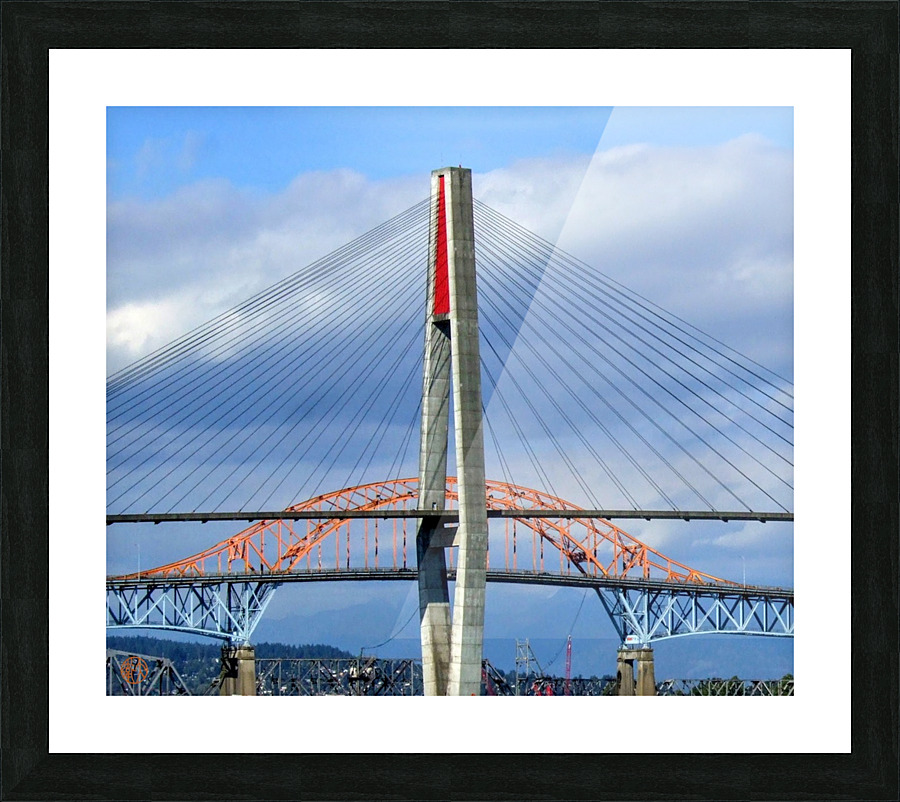 141    Crossing the Fraser Picture Frame print