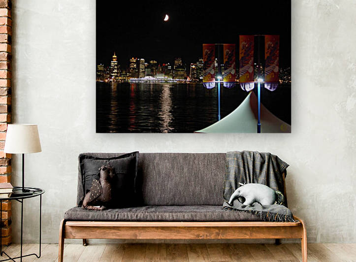 123    Moon Over Vancouver Reproduction
