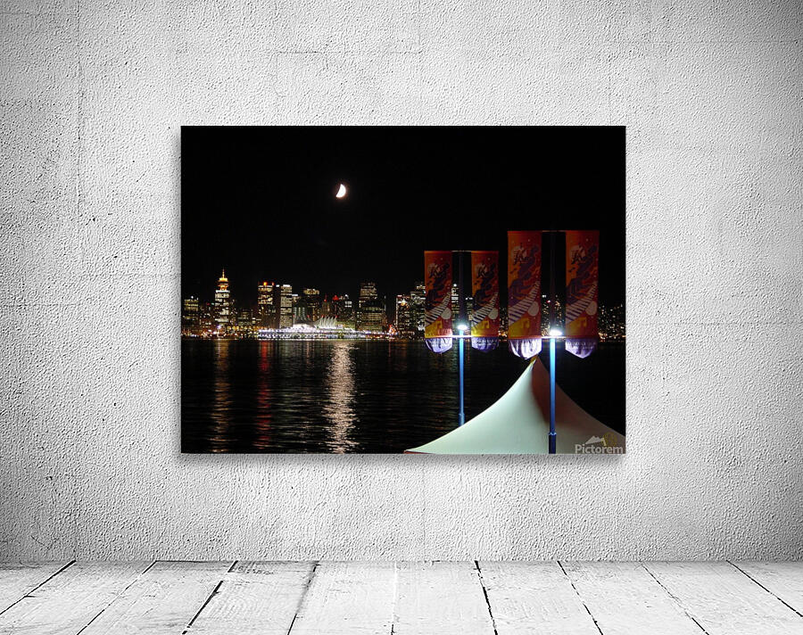 123    Moon Over Vancouver Wall Preview
