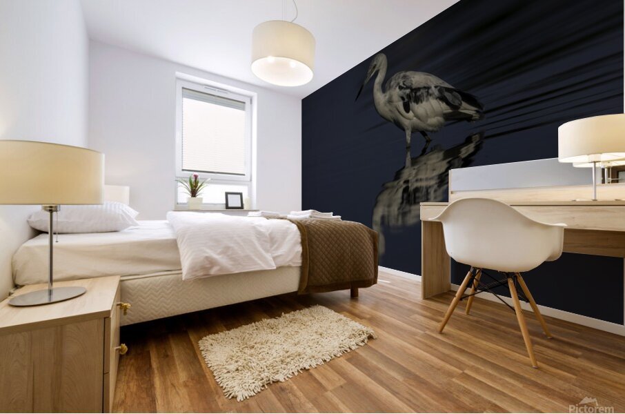 In the shadows Mural print