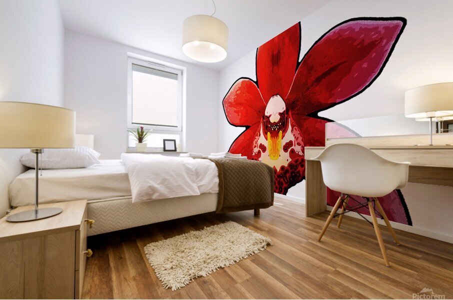 CYMBIDIUM ORCHID Mural print