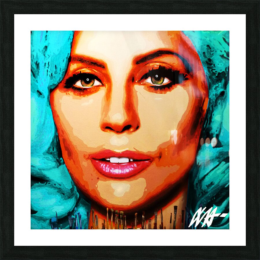 LADY GAGA Picture Frame print