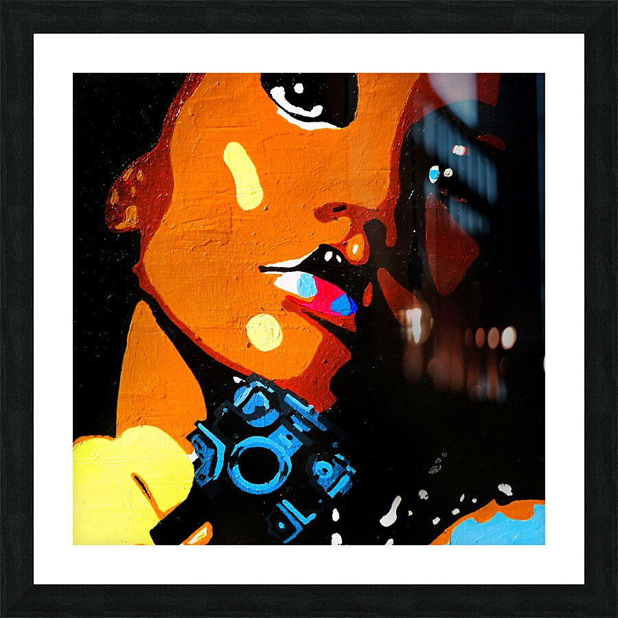 PowerGalz Afro Picture Frame print