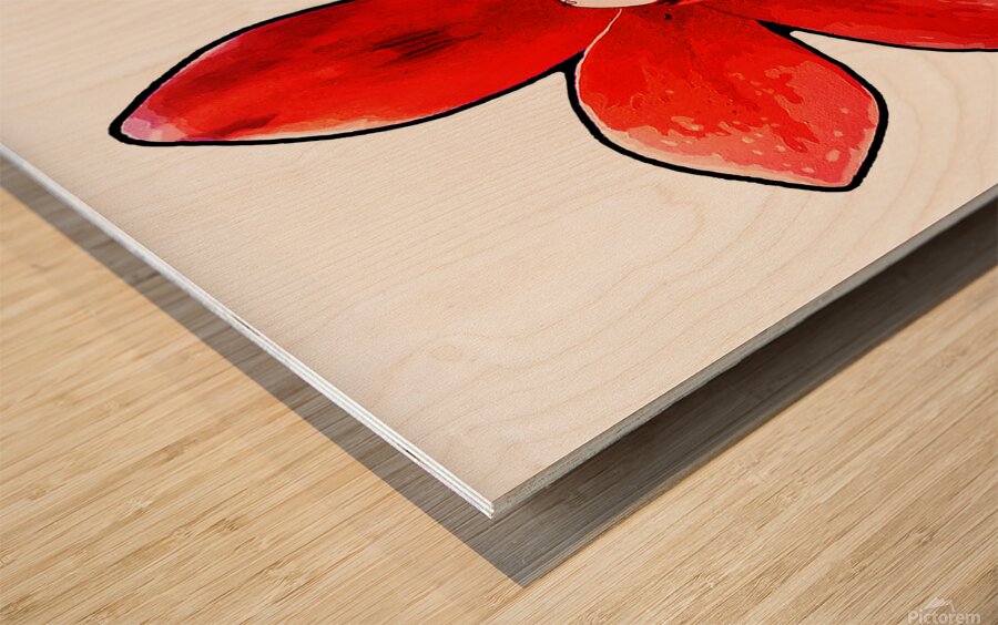 CYMBIDIUM ORCHID Wood print