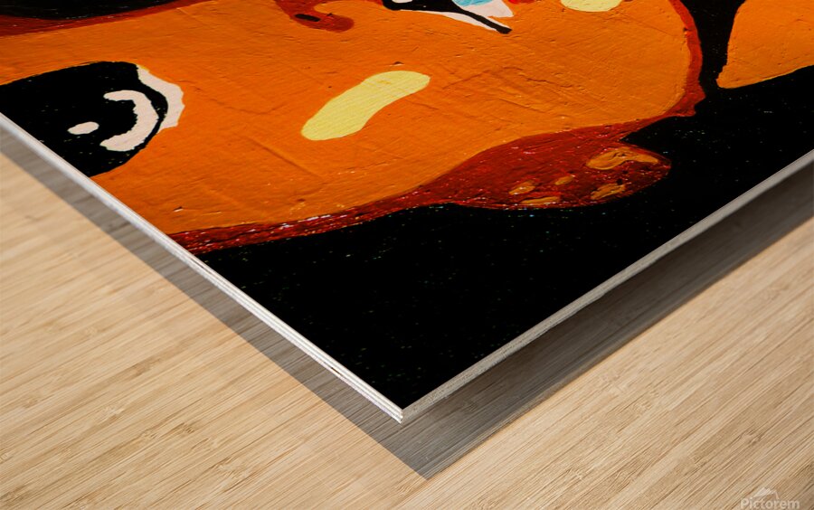 PowerGalz Afro Wood print