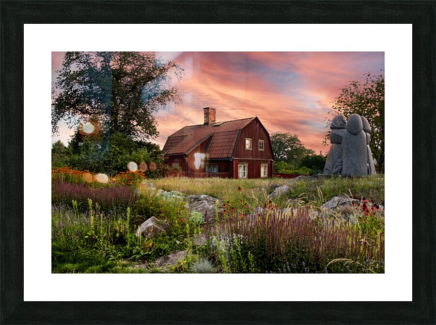 Scenic House - Stockholm Sweden Picture Frame print