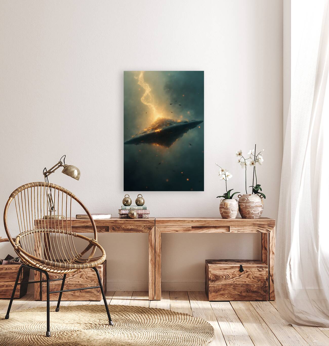 Final Descent: The Fall of an Extraterrestrial Titan Reproduction