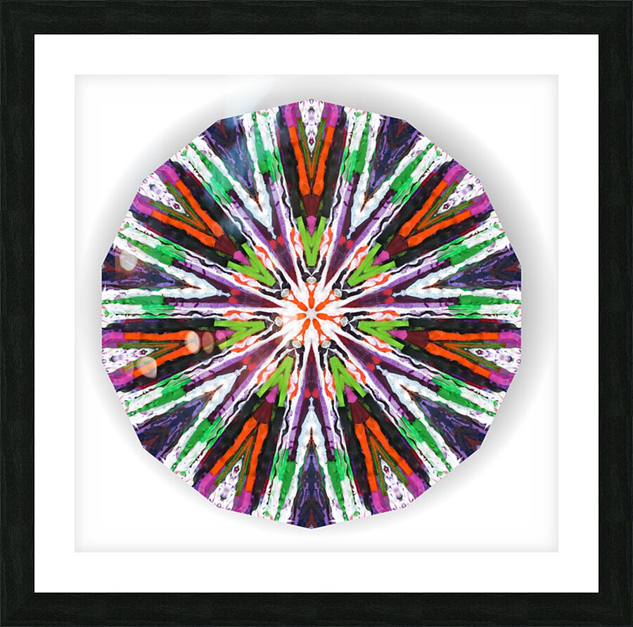 Kaleido16 Picture Frame print