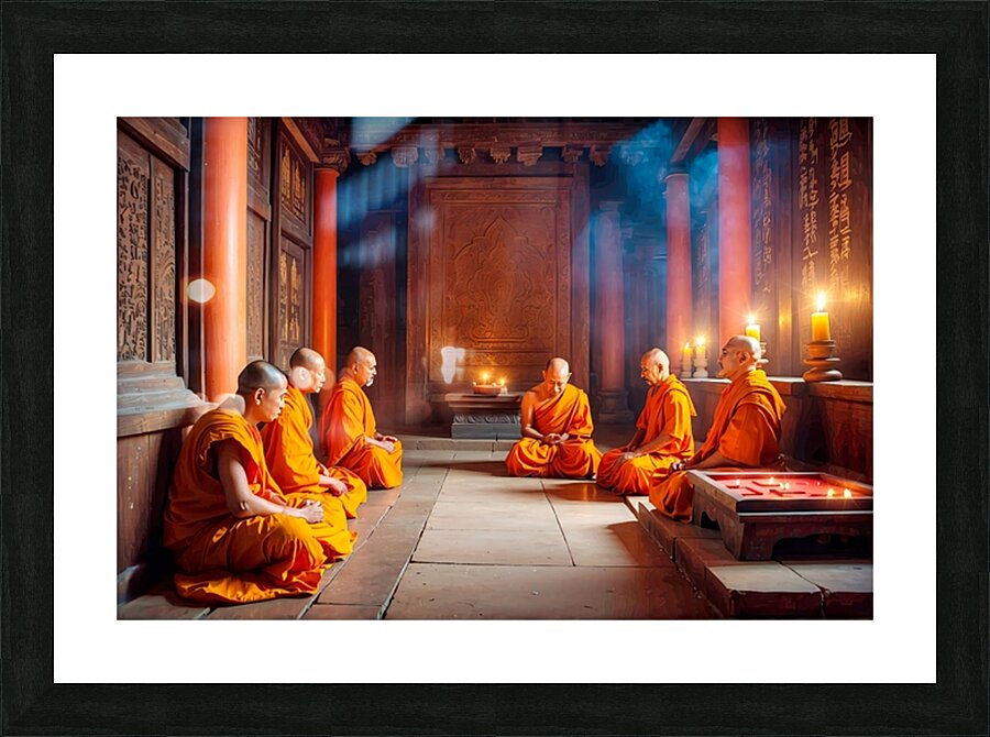 Buddhists Monks 2 Picture Frame print