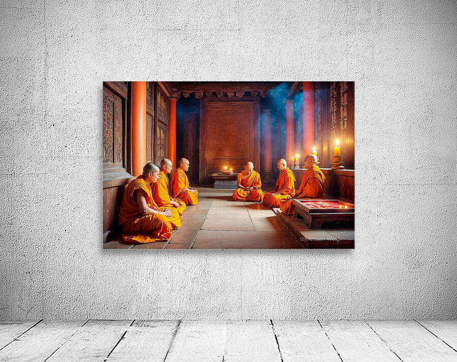 Buddhists Monks 2 Wall Preview