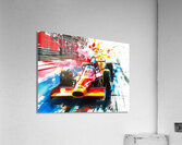 Auto Racing 3D Acrylic Print