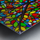 Forest Stain Glass Metal print