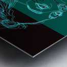 Tri Color Profile Metal print