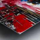 Auto Racing 3D Metal print