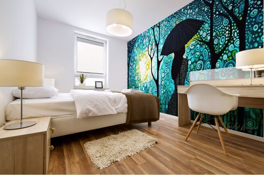 Walking In The Air  Mural print