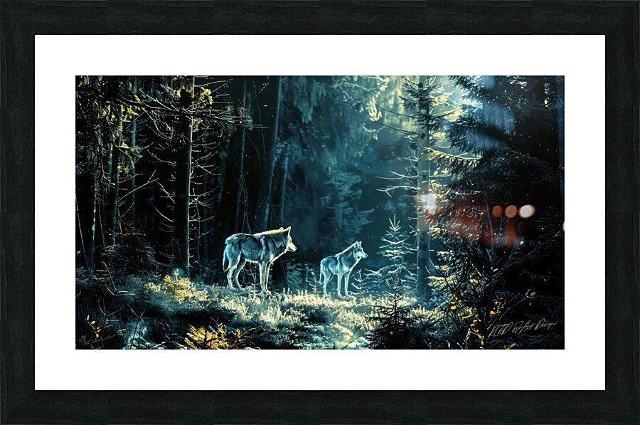 Track Of The Wolf  Picture Frame print