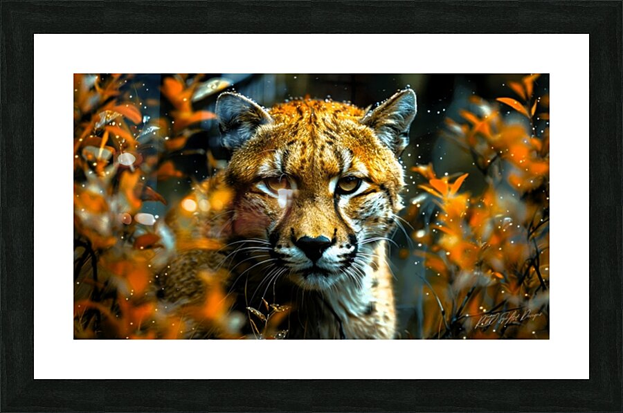 Wild Cat Jungle Picture Frame print