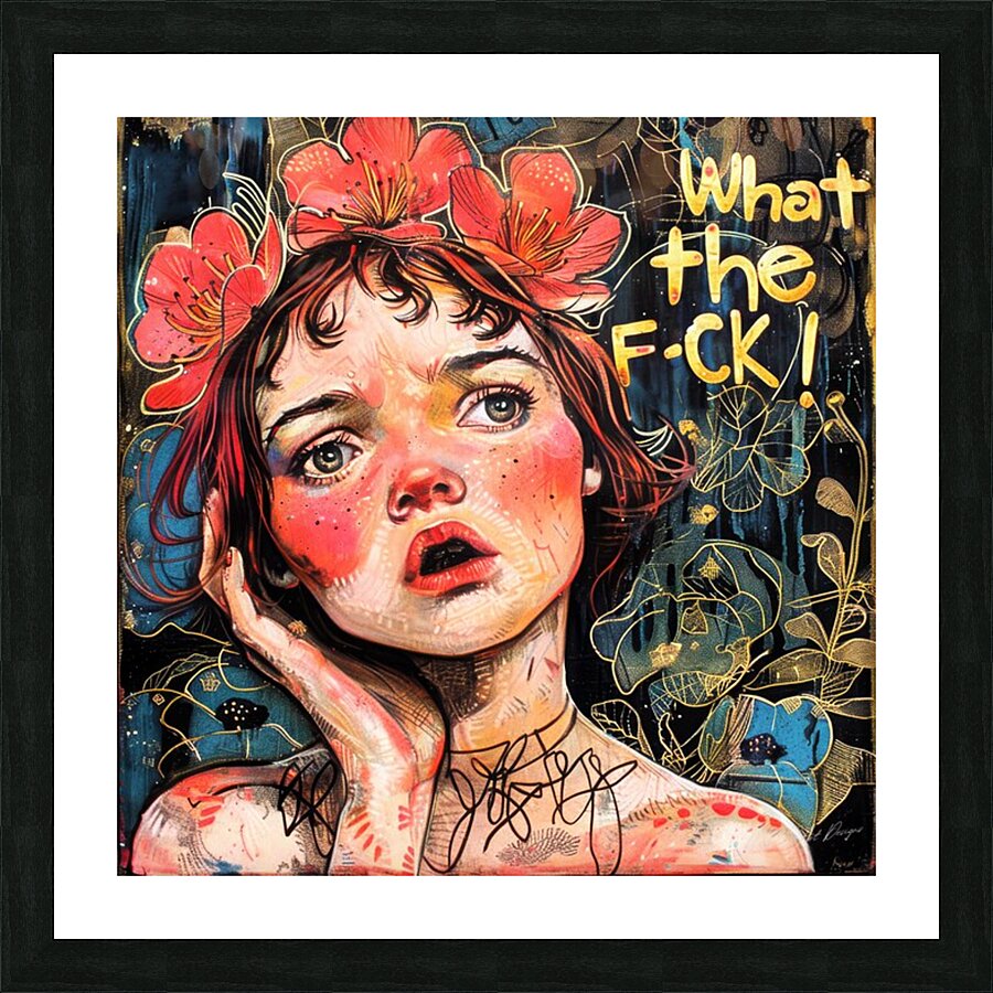 What The... Picture Frame print