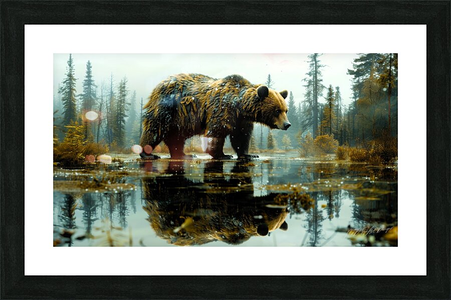 Bear Brand Picture Frame print