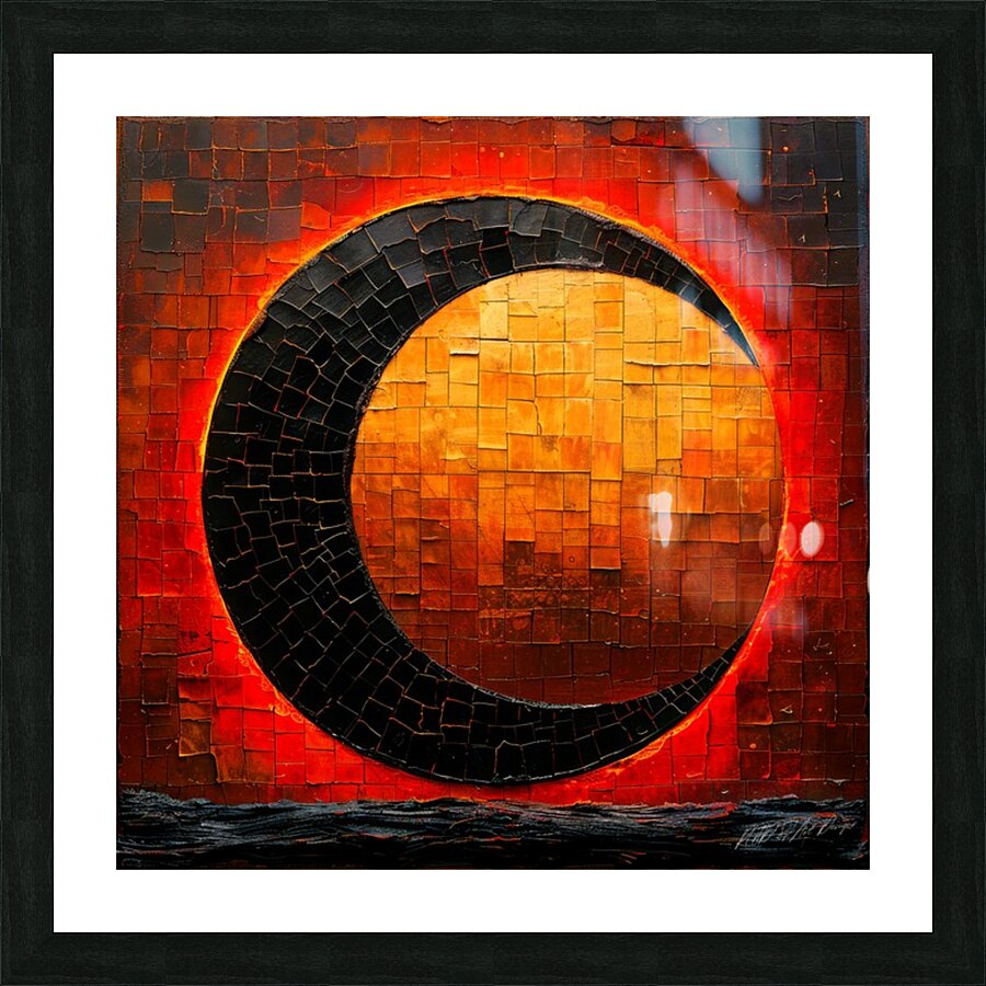 Eclipse Solar Picture Frame print