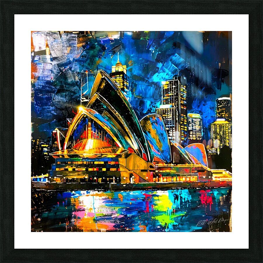 Cityscape Australia - Sydney Opera House Picture Frame print